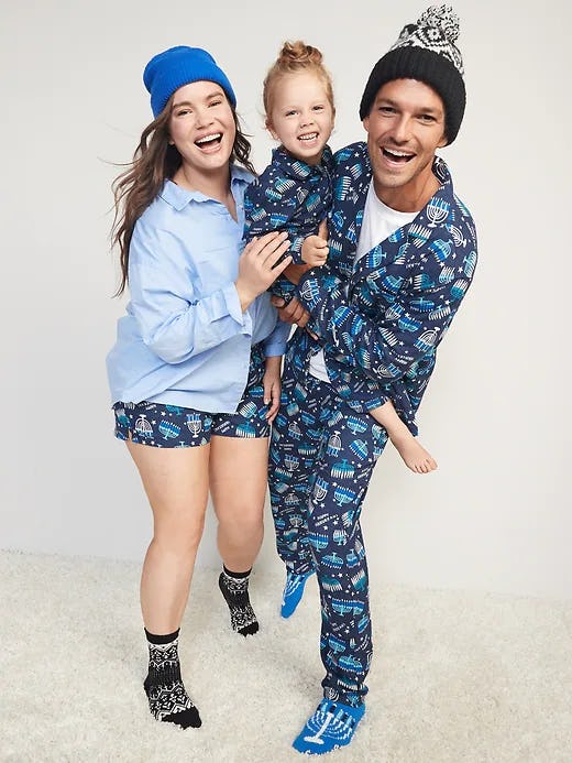 Printed Flannel Pajama Set