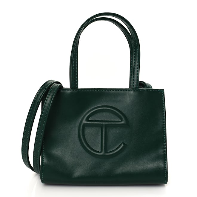 Telfar dark green mini bag