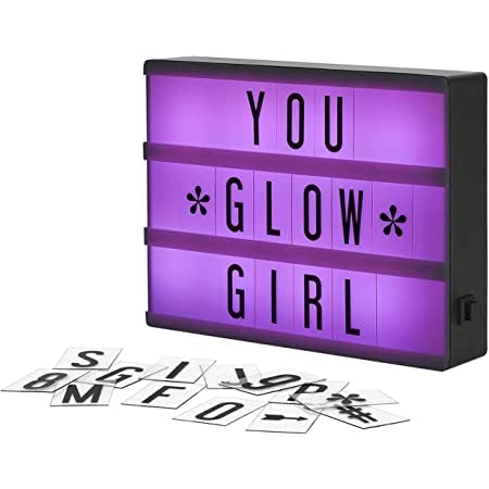 My Cinema Lightbox Color Changing Light Up Marquee Sign