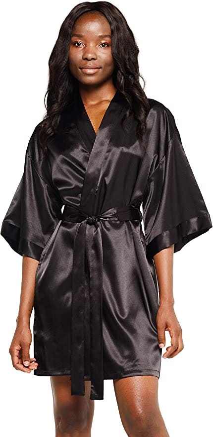 Satin Kimono Robe