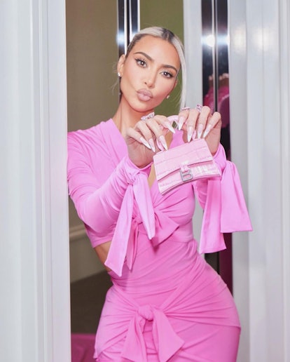 Kim Kardashian long stiletto nails