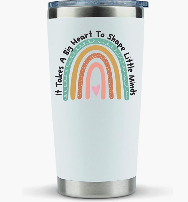 "it takes a big heart to shape little minds" tumblr mug from Amazon