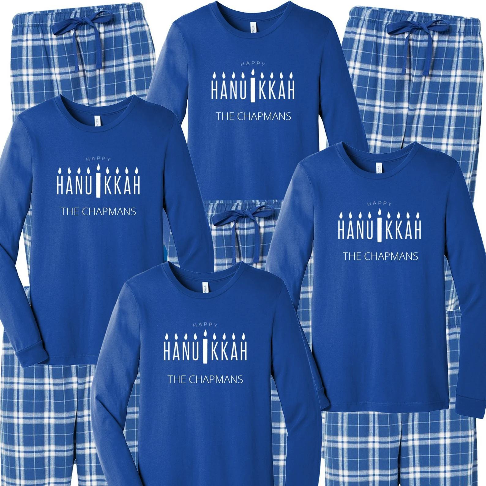 Personalized Happy Hanukkah Pajamas