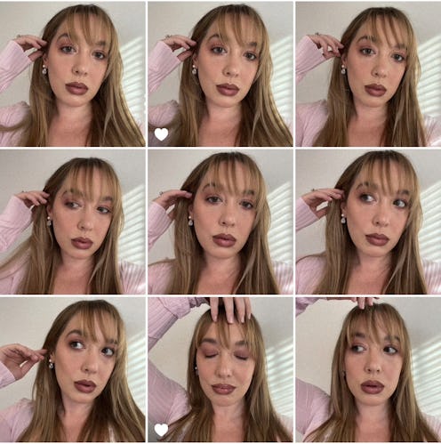 For all those wondering how to style bangs at home, Bustle beauty writer Olivia Rose Ferreiro shares...