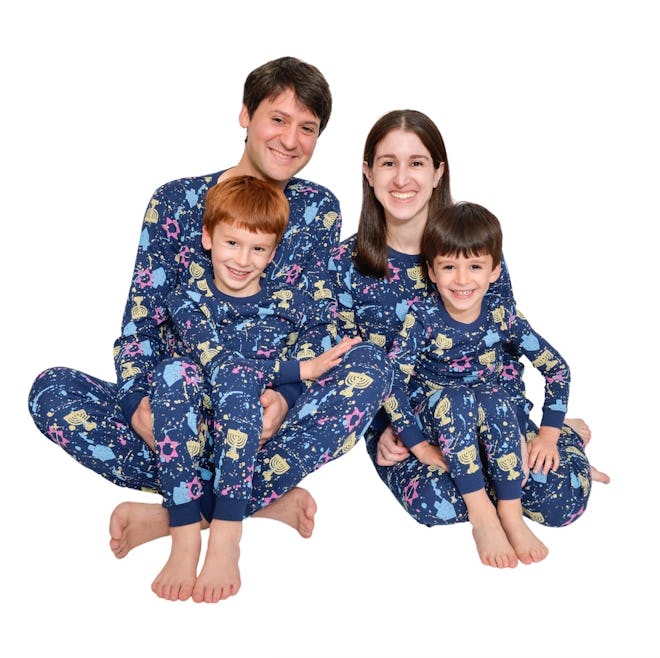 Hanukkah Splatter Paint Pajamas