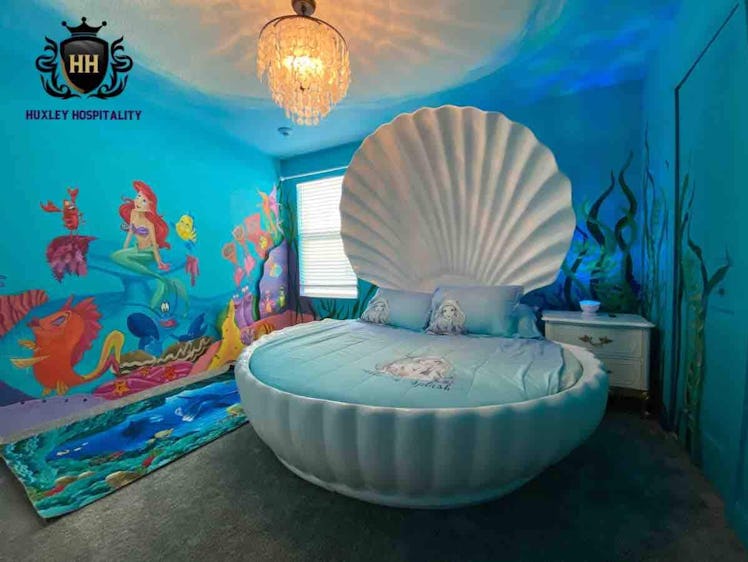 This Disney-themed Airbnb includes a Little Mermaid room.