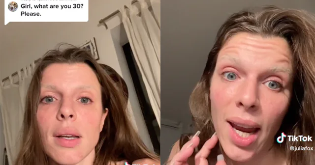 Julia Fox has had enough of anti-aging products. Watch her TikToks condemning the anti-aging industr...