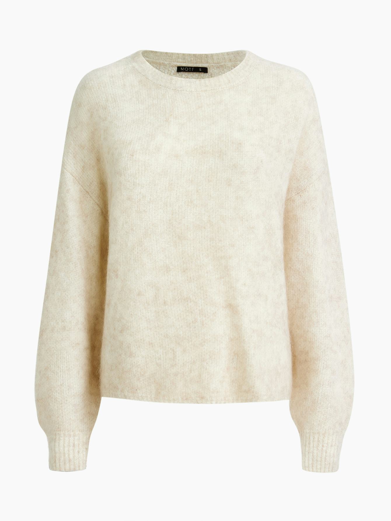 Wool-Mix Balloon-Sleeve Sweater