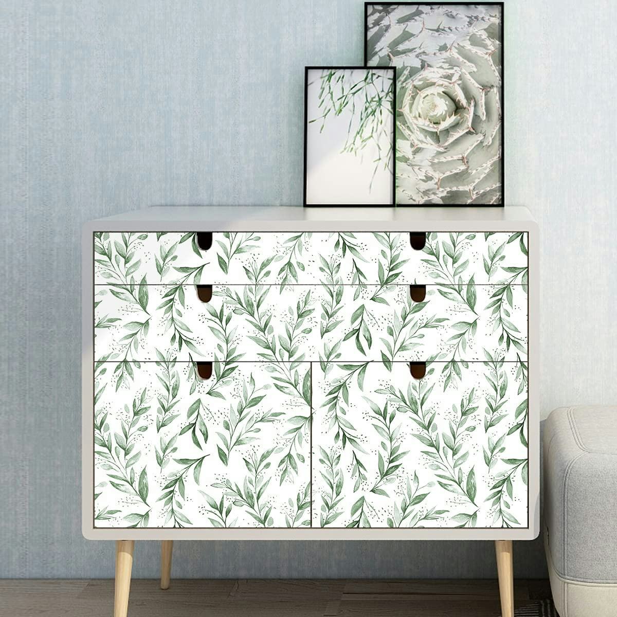 Beautyhero Peel &amp; Stick Green Floral Wallpaper