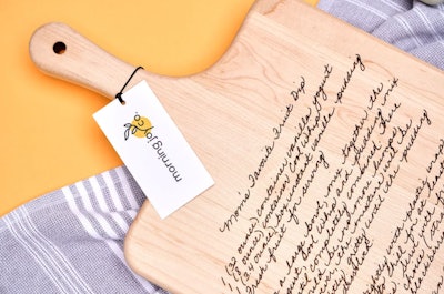 Morning Joy Co. Recipe Cutting Board is a great Christmas gift for a mother-in-law.
