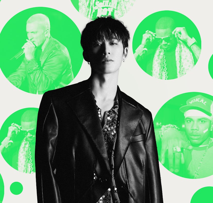 K-pop star B.I spoke to Elite Daily about how Nelly, Eminem, Soulja Boy, and The Beatles inspired hi...