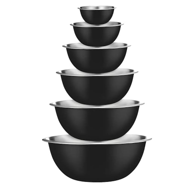 FineDine Stainless Steel Mixing Bowls (6-Pack)