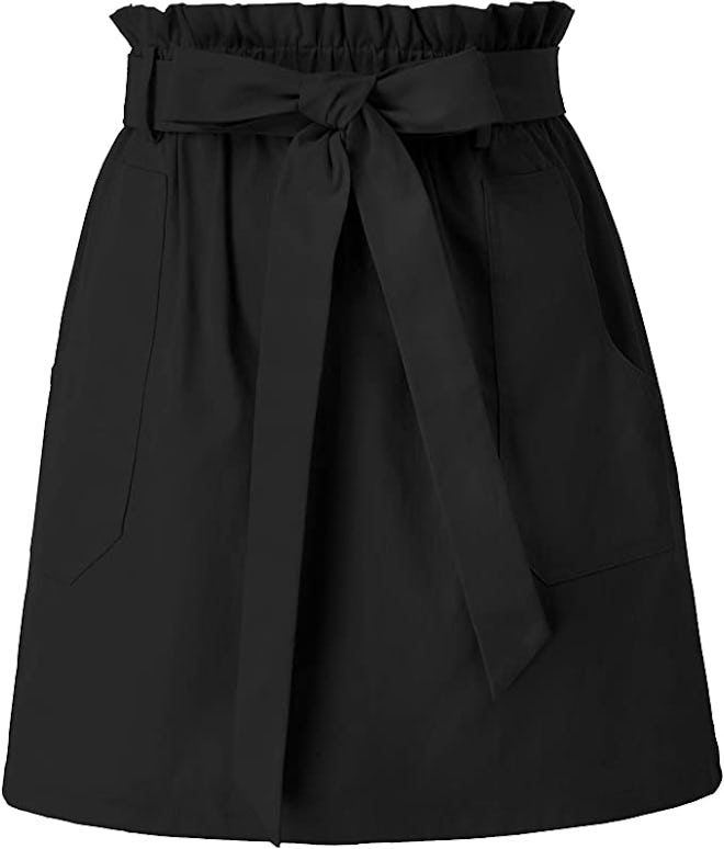 KANCY KOLE High Waist A-Line Skirt