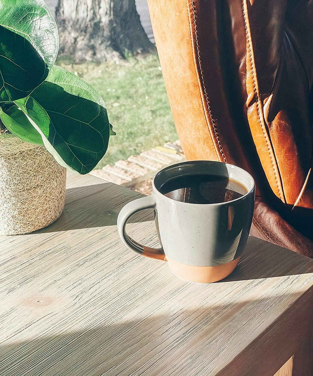 Mora Large Ceramic Latte Mugs (4-Pack)