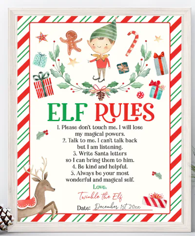 Elf Rukles Elf On The Shelf Rules, Printables & Tips For Making Elf Season Magic