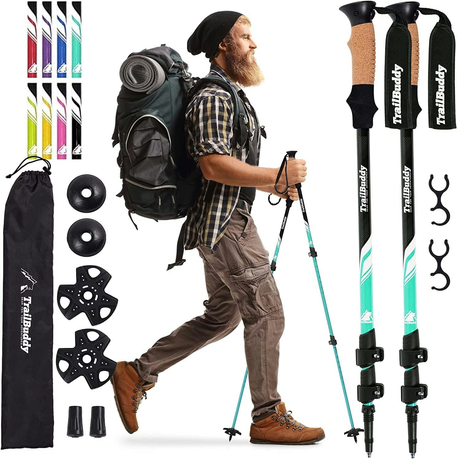 TrailBuddy Trekking Poles (2-Pack)