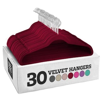 Zober Velvet Hangers (30-Pack)
