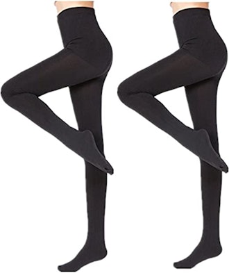 EABERN Fleece Lined Tights (2-Pack)