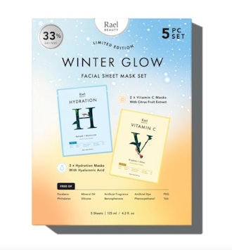 Rael Beauty Winter Glow Facial Sheet Mask Gift Set 