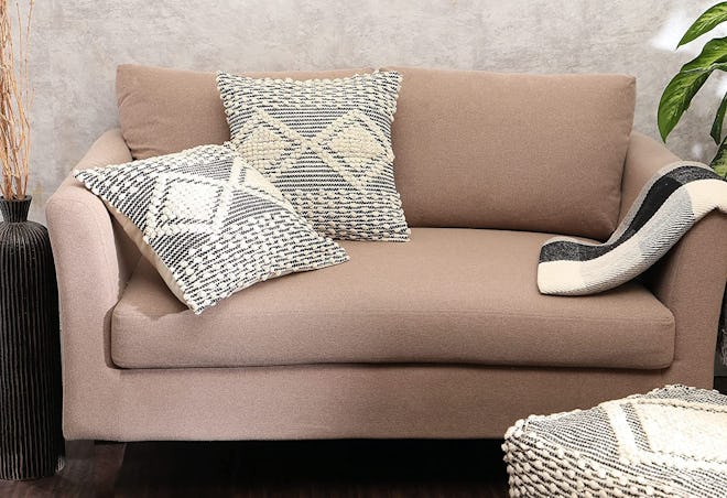 REDEARTH Boho Textured Throw Pillow Cases (2-Pack)