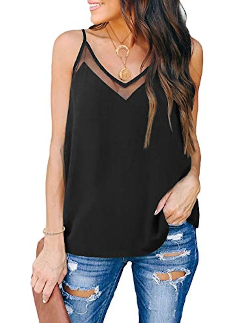 GOORY Women's V Neck Tank Top