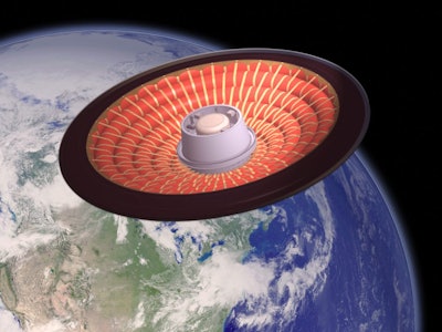 Illustration of Low-Earth Orbit Flight Test of an Inflatable Decelerator (LOFTID).