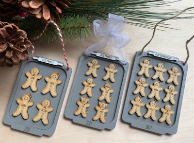 Maisy Miles Designs Personalized Gingerbread Cookie Ornament is a great mother-in-law Christmas gift...