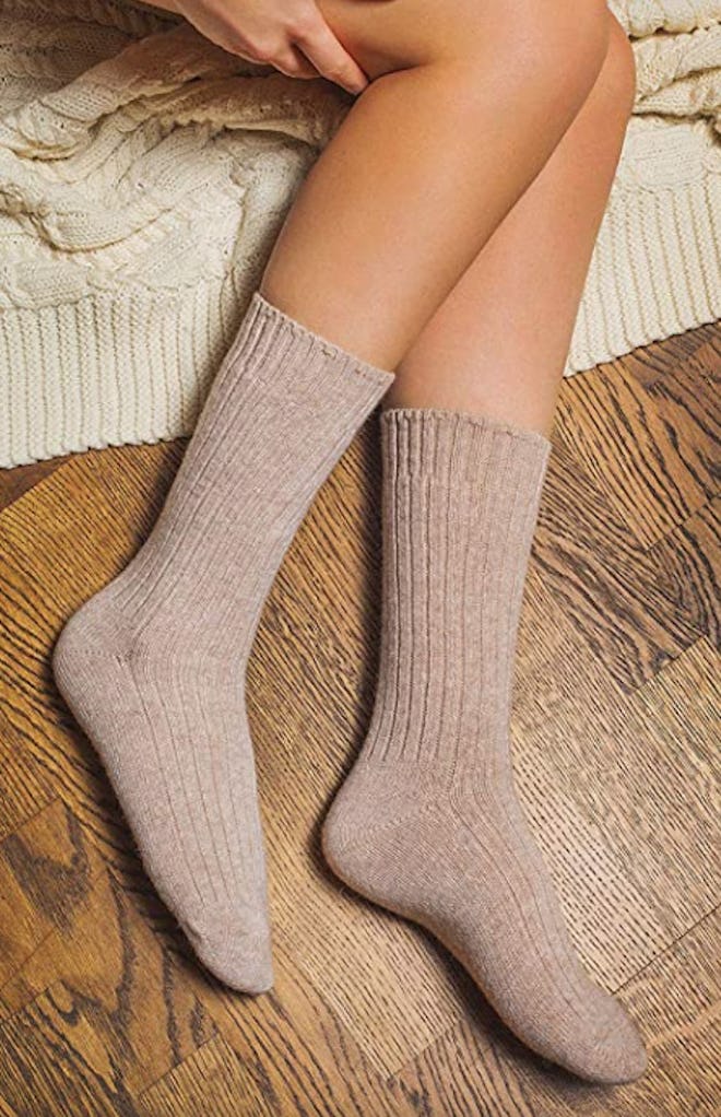West Coast Knitwear Cashmere And Merino Wool Socks
