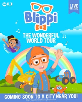 The poster for 'Blippi: The Wonderful World Tour'