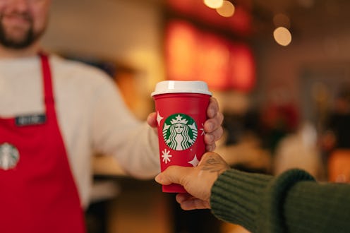 The 2022 Starbucks reusable holiday cup is back