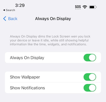 iOS 16.2 beta 3 has new always on display settings for iPhone 14 Pro