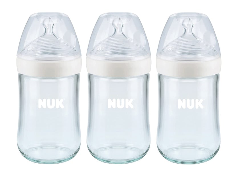 NUK Simply Natural Glass Bottles, 8 Oz., 3-Pack