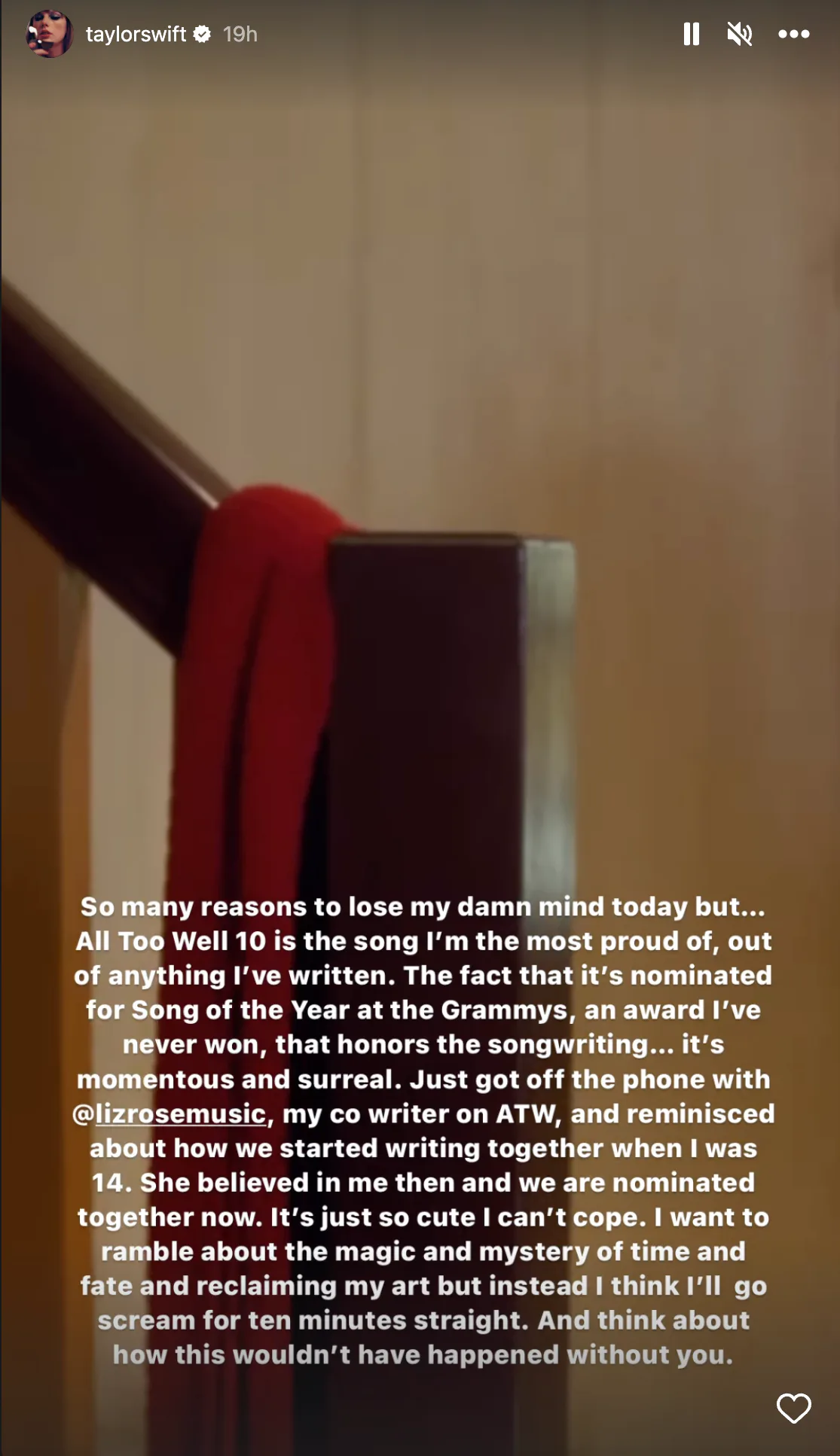 Taylor Swift Said All Too Well Is The Song She S Most Proud Of