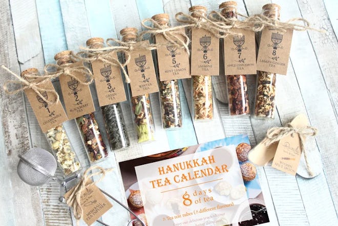 Hanukkah gift sets can be tailored to someone's interests, like this set of eight tea samples.