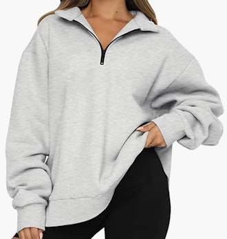 Trendy Queen Half Zip Sweater