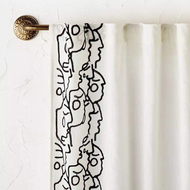 In This Together Embroidered Window Curtain Panels