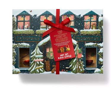 Target's Marks & Spencer holiday treats include the Santa's Magical Light Up Workshop Chocolate Box.