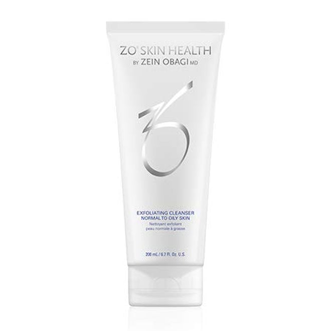 ZO Skin Health Exfoliating Cleanser is the best product for removing sebaceous filaments.