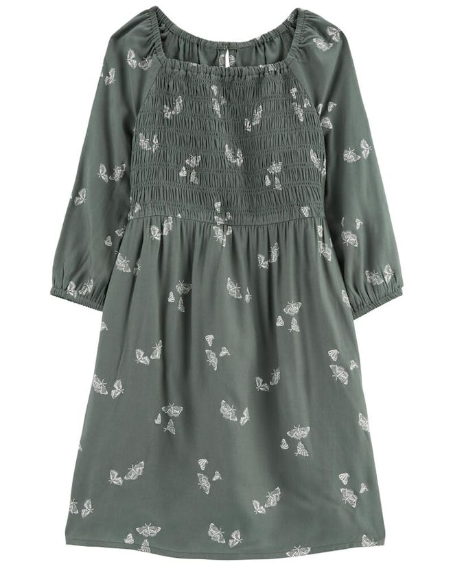 The Carter's Black Friday sale is on, and includes kids' dresses like this green and white butterfly...