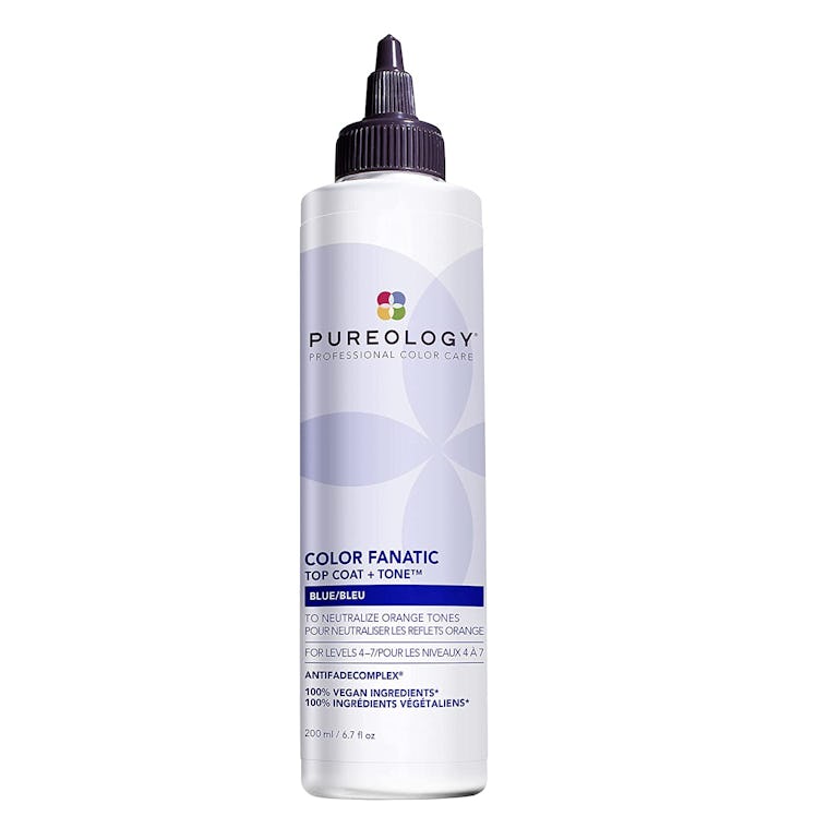 pureology color fanatic top coat plus tone is the best at home gloss toner for brunettes with orange...