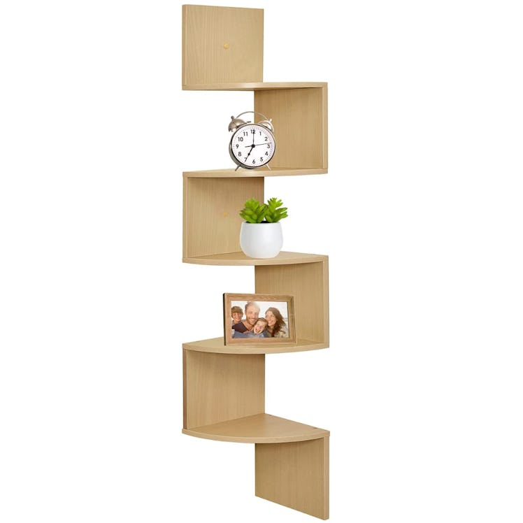 Greenco 5 Tier Wall Mount Corner Shelves