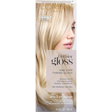 loreal paris le color gloss is the best gloss toner for blondes with orange bleached hair