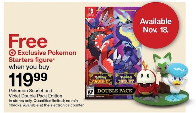 Target ad for Pokémon Scarlet and Violet 