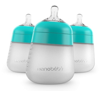 Nanobébé Flexy Silicone Baby Bottles, 9 Oz., 3-Pack
