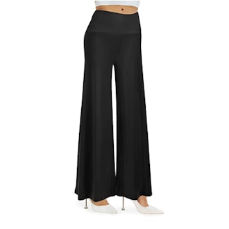 These flowy palazzo pants can be dressed up or down.