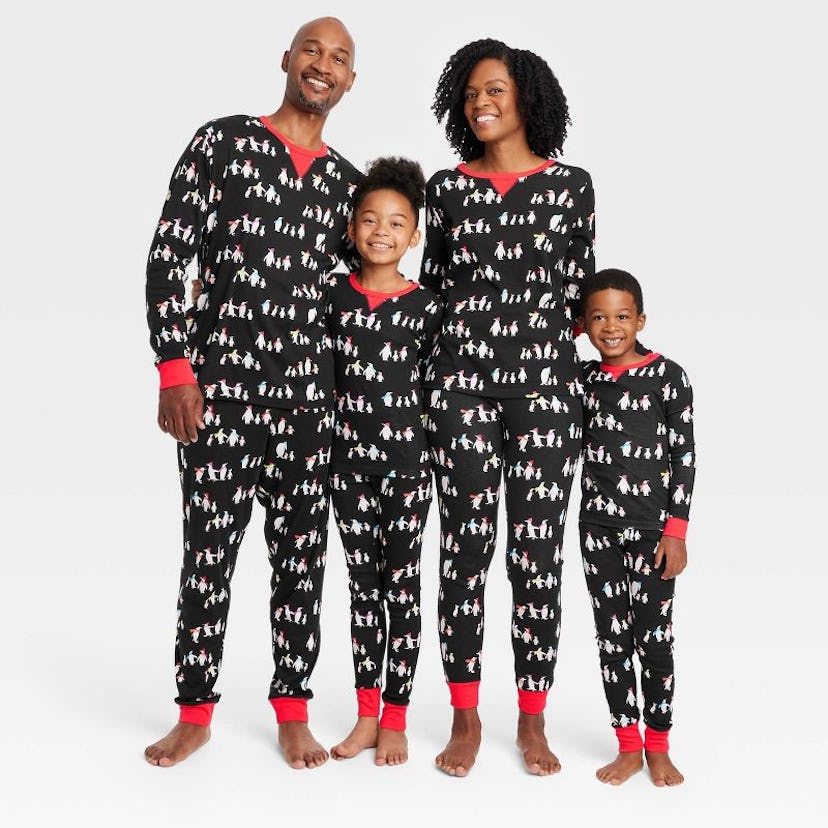 Holiday Penguins Matching Family Pajamas Collection