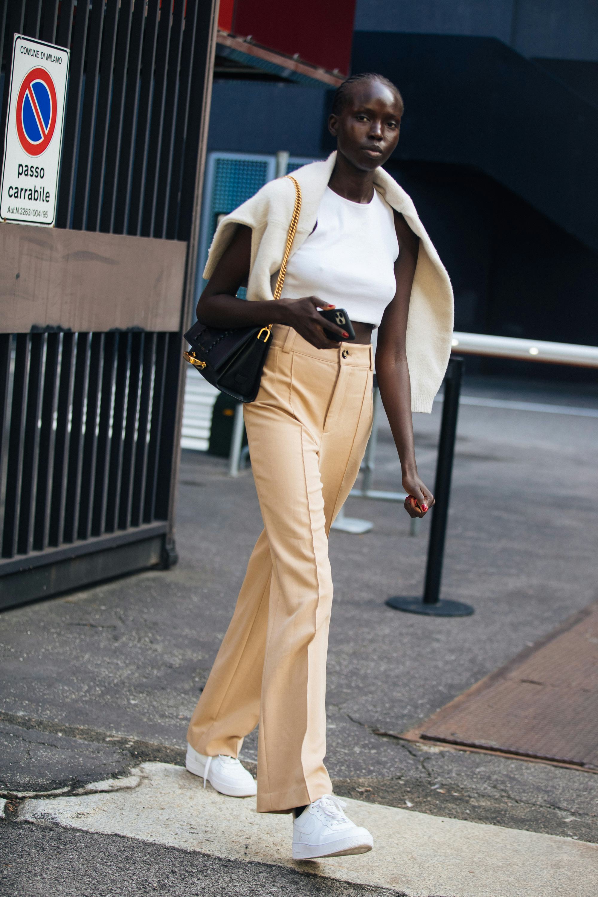 Cardigan draped shop over shoulders