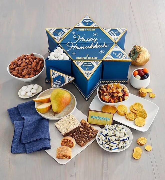 A set of eight artisanal snacks makes a great Hanukkah gift set for a coworker.