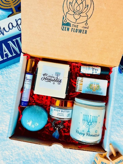 Happy Hanukkah Deluxe Zen Spa Gift Box