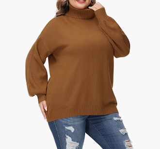 Hanna Nikole Plus Size Turtleneck Sweater